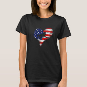 Camiseta Caballo Bandera Americana Corazón Usa Orgullo Patr
