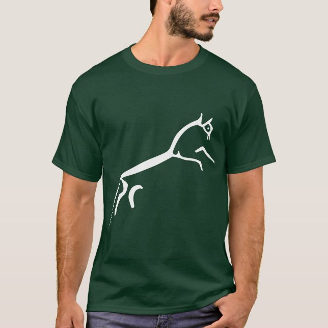 Camiseta Caballo blanco (castillo de Uffington) (Anverso)