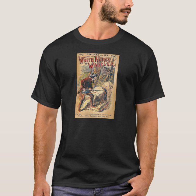 Camiseta Caballo blanco - novela de moneda de diez centavos (Anverso)