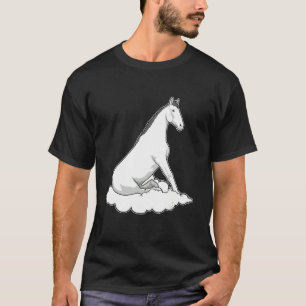 Camiseta Caballo Blanco Sobre Las Nubes