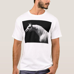 Camiseta Caballo blanco y negro