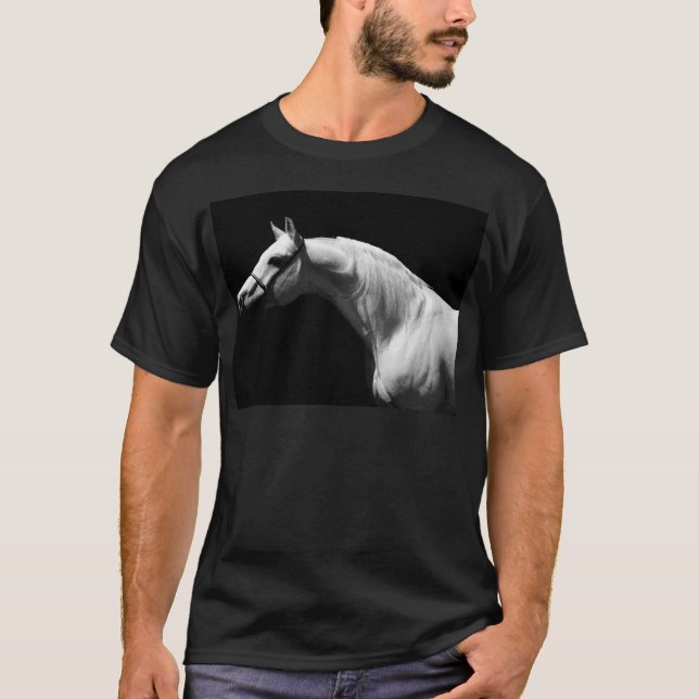 Camiseta Caballo blanco y negro (Anverso)