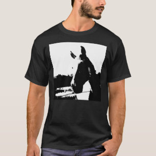 Camiseta Caballo blanco y negro