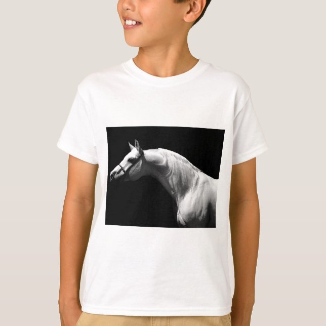 Camiseta Caballo blanco y negro (Anverso)