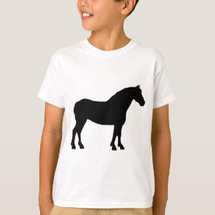 Camiseta Caballo Borrador (negro)