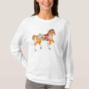 Camiseta Caballo brillantemente pintado del carrusel