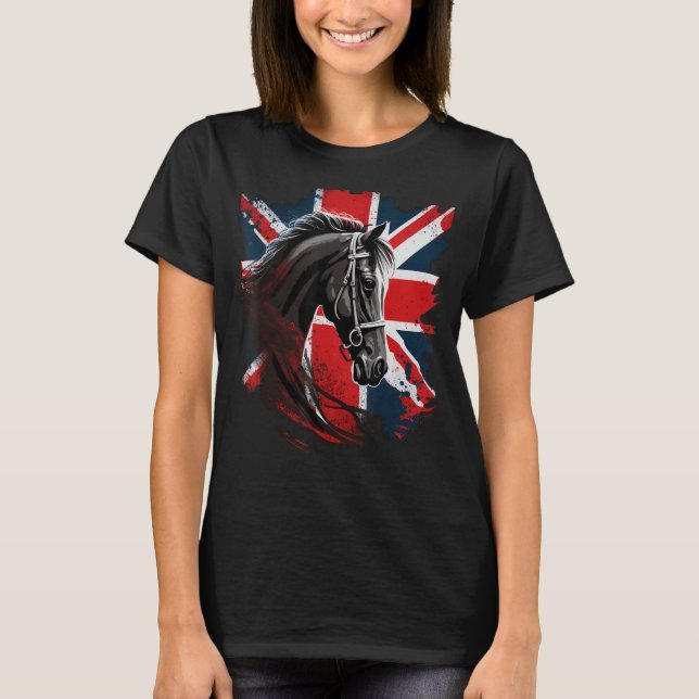Camiseta Caballo británico en el caballo de Gran Bretaña (Anverso)