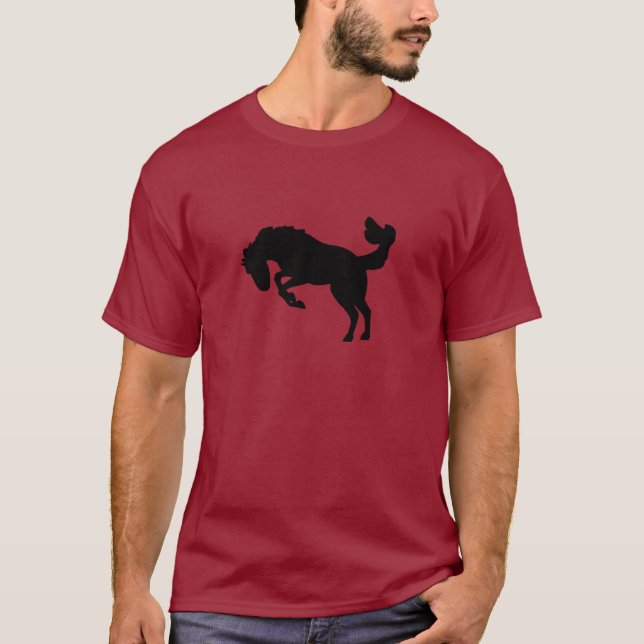 Camiseta Caballo Bucking del caballo salvaje (Anverso)