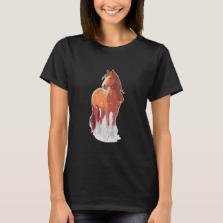 Camiseta Caballo Caballo De Nieve Dueño De Caballo Montando
