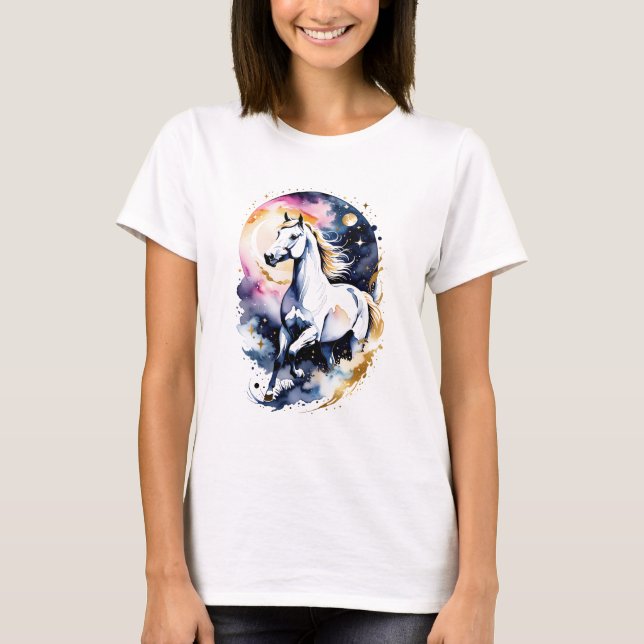 Camiseta Caballo celeste (Anverso)