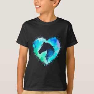 Camiseta Caballo Chica de Caballo de Corazón de Caballo mon