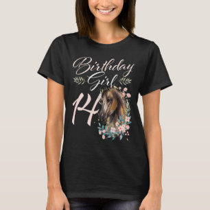 Camiseta Caballo Chica de cumpleaños 14 años
