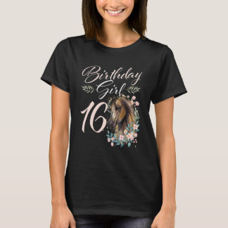 Camiseta Caballo Chica de cumpleaños 16 años