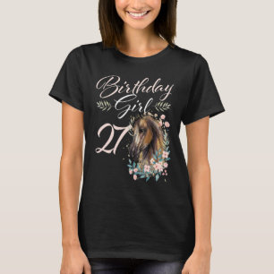 Camiseta Caballo Chica de cumpleaños número 27