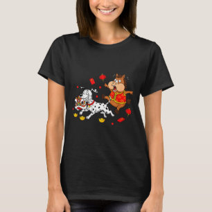Camiseta Caballo Chino Dálmata Divertido Hombres Mujeres Fe