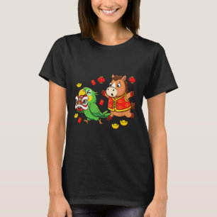 Camiseta Caballo Chino Loro Divertido Niños Hombres Mujeres