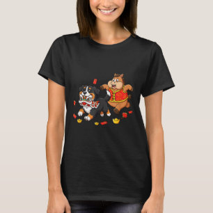 Camiseta Caballo Chino Montaña de Berna Hombres Mujeres Fel