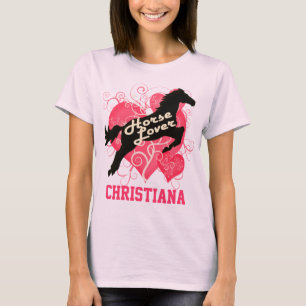 Camiseta Caballo Christiana personalizado amante