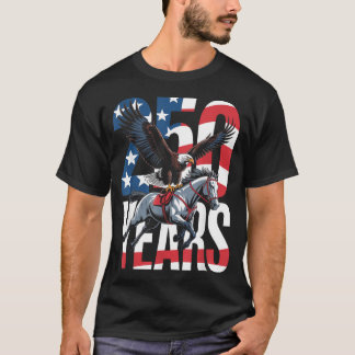 Camiseta Caballo Clydesdale Águila Calva Aniversario 250 US