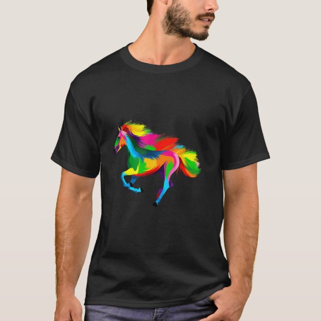 Camiseta Caballo Colorido (Anverso)