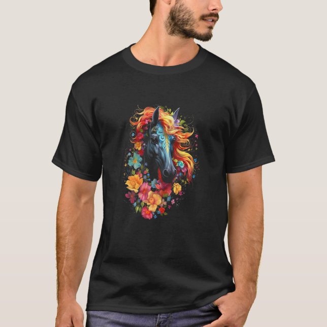 Camiseta Caballo Colorido 3 (Anverso)