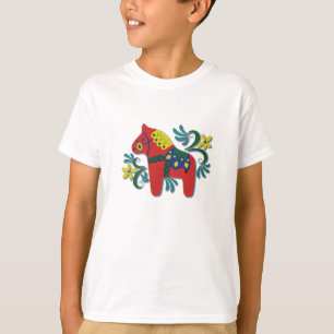 Camiseta Caballo colorido de Dala del sueco