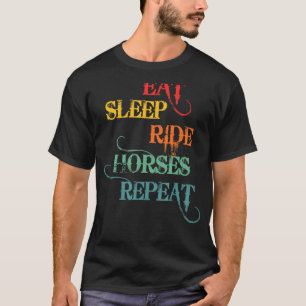 Camiseta Caballo comiendo sudorosos caballos repiten curios