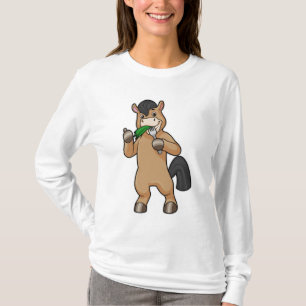 Camiseta Caballo comiendo vegan