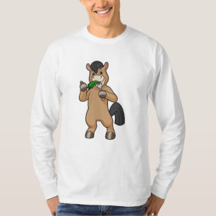 Camiseta Caballo comiendo vegan