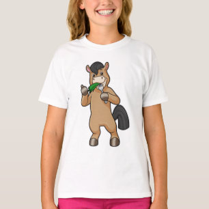 Camiseta Caballo comiendo vegan