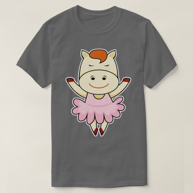 Camiseta Caballo como Ballerina en ballet (Diseño del anverso)