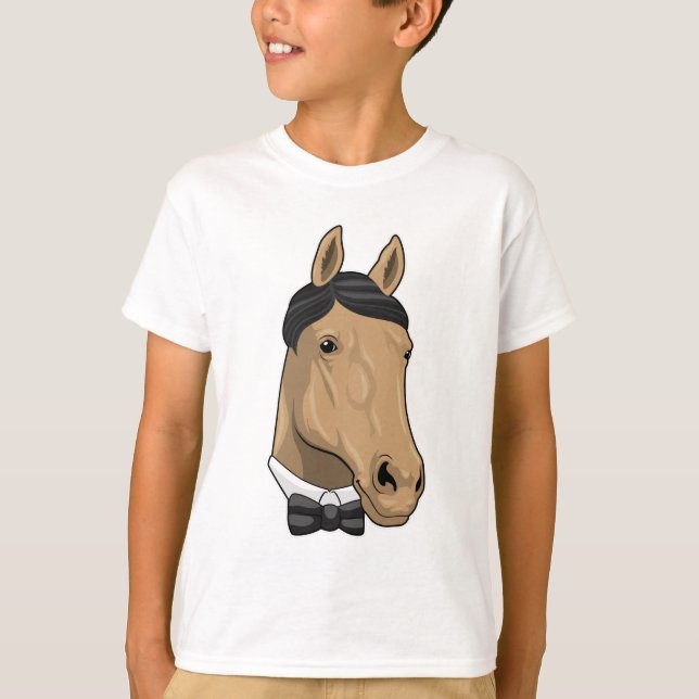 Camiseta Caballo como Caballero con corbata (Anverso)