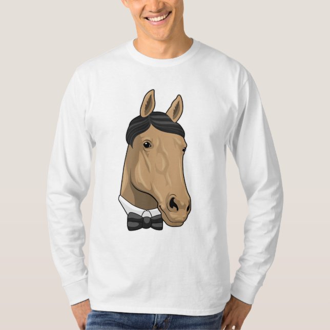 Camiseta Caballo como Caballero con corbata (Anverso)