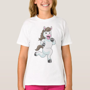 Camiseta Caballo como corredor en carrera