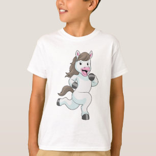 Camiseta Caballo como corredor en carrera