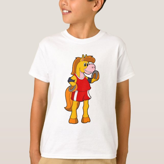 Camiseta Caballo como corredora (Anverso)