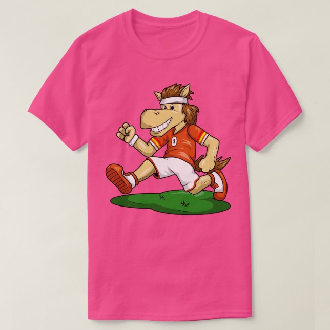 Camiseta Caballo como jugador con zapatos (Diseño del anverso)