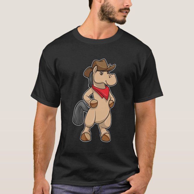 Camiseta Caballo como vaquero (Anverso)