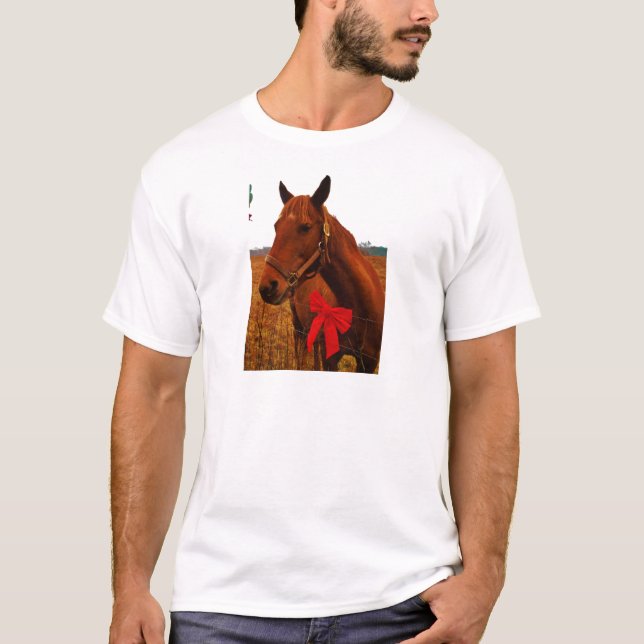 Camiseta Caballo con arco rojo (Anverso)