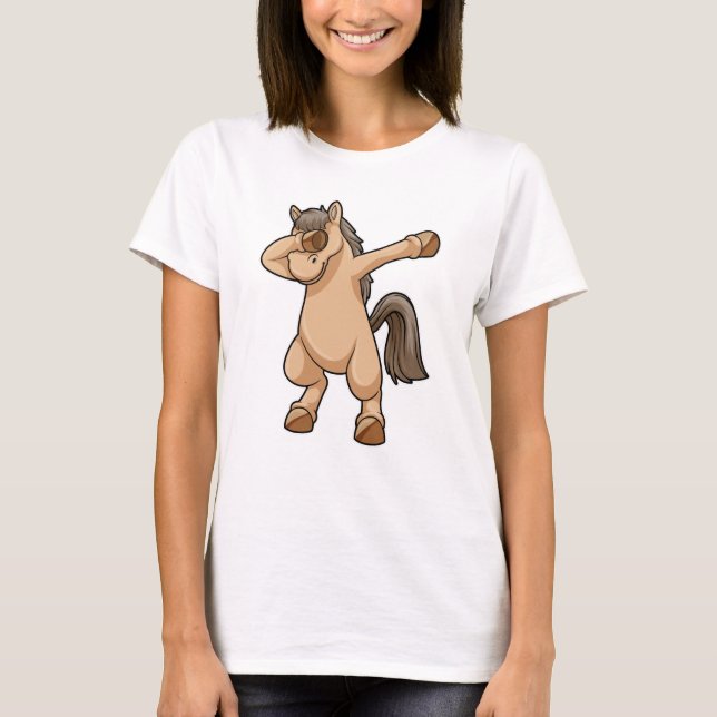 Camiseta Caballo con baile de hip hop (Anverso)
