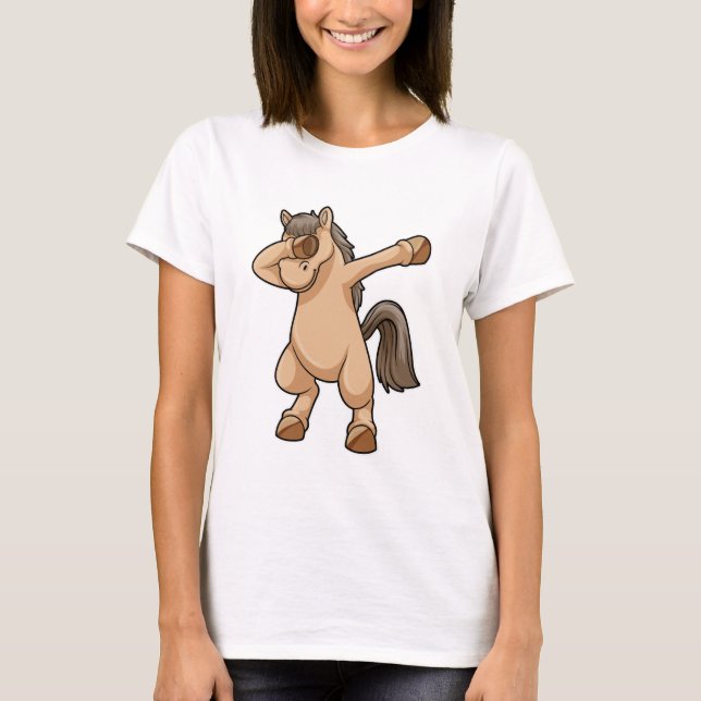 Camiseta Caballo con baile de hip hop (Anverso)