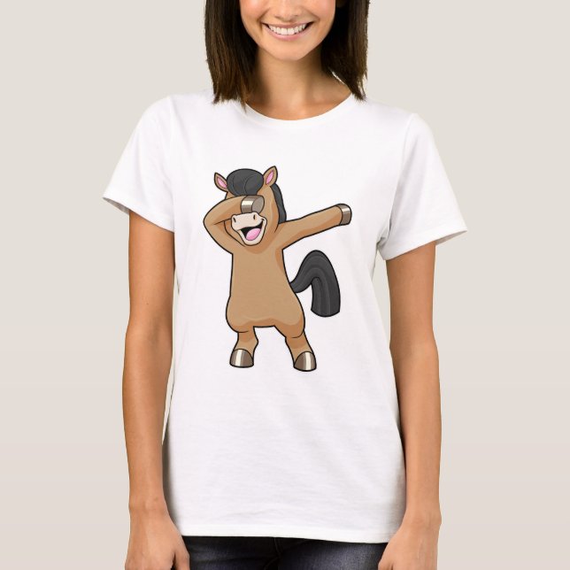 Camiseta Caballo con baile de hip hop (Anverso)