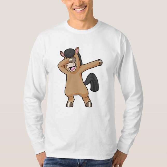 Camiseta Caballo con baile de hip hop (Anverso)