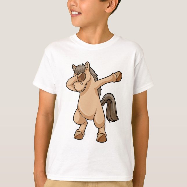 Camiseta Caballo con baile de hip hop (Anverso)