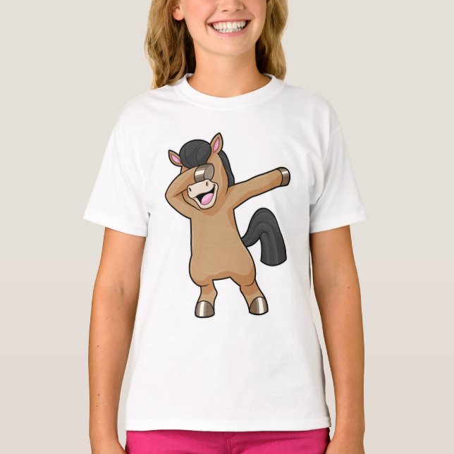 Camiseta Caballo con baile de hip hop (Anverso)