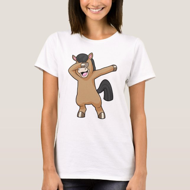 Camiseta Caballo con baile de hip hop (Anverso)