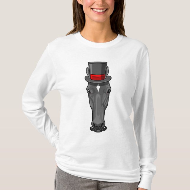 Camiseta Caballo con cilindro (Anverso)