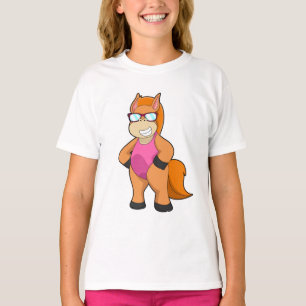 Camiseta Caballo con gafas de sol