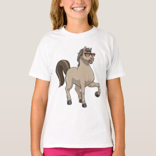 Camiseta Caballo con gafas de sol