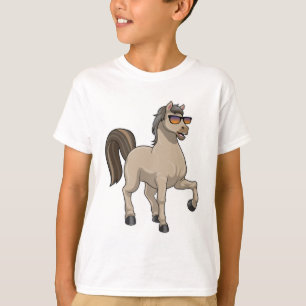 Camiseta Caballo con gafas de sol